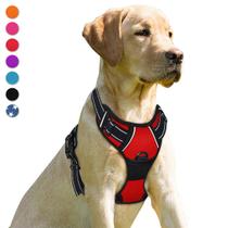 Arnês para cães BARKBAY No Pull Reflective para cães grandes (vermelho) Arnês para cães BARKBAY No Pull Reflective para cães grandes (vermelho)