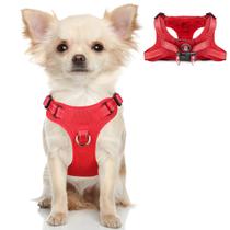 Arnês para cães BARKBAY Step-in Mesh Colete refletivo vermelho XS Arnês para cães BARKBAY Step-in Mesh Colete refletivo vermelho XS