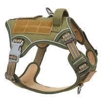 Arnês para cães BUMBIN Tactical No Pull para cães médios, verde