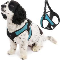 Arnês para cães Gooby Escape Free Easy Fit Turquesa Médio
