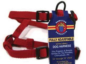 Arnês para cães Hamilton Adjustable Comfort Nylon Red