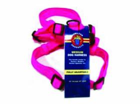 Arnês para cães Hamilton ajustável, confortável, nylon, rosa quente Arnês para cães Hamilton ajustável, confortável, nylon, rosa quente