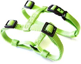 Arnês para cães Hamilton, ajustável, confortável, nylon, verde limão Arnês para cães Hamilton, ajustável, confortável, nylon, verde limão