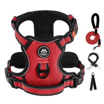 Arnês para cães IVY&LANE No Pull para cães pequenos com coleira vermelha S Arnês para cães IVY&LANE No Pull para cães pequenos com coleira vermelha S