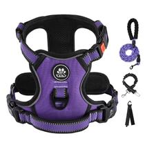 Arnês para cães IVY&LANE sem tração para cães pequenos com coleira roxa Arnês para cães IVY&LANE sem tração para cães pequenos com coleira roxa