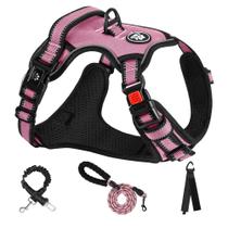 Arnês para cães NESTROAD No Pull, colete Oxford ajustável, rosa Arnês para cães NESTROAD No Pull, colete Oxford ajustável, rosa