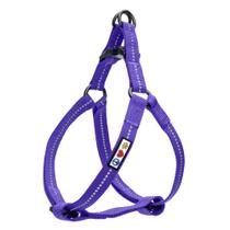 Arnês para Cães Pawtitas Reciclado e Refletivo - Tamanho Pequeno - Cor Quartzo Roxo