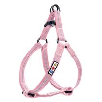 Arnês para cães Pawtitas Reciclado Refletivo Grande Rosa