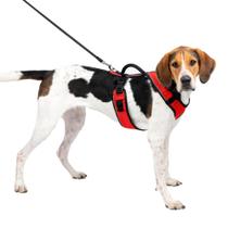 Arnês para cães PetSafe EasySport ajustável acolchoado grande vermelho