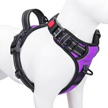 Arnês para cães PHOEPET, reflexivo, ajustável, sem puxar, roxo L Arnês para cães PHOEPET, reflexivo, ajustável, sem puxar, roxo L