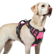 Arnês para cães rabbitgoo atualizado sem tração para cães grandes, Rose L Arnês para cães rabbitgoo atualizado sem tração para cães grandes, Rose L