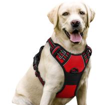 Arnês para cães rabbitgoo No Pull, ajustável, vermelho para cães grandes Arnês para cães rabbitgoo No Pull, ajustável, vermelho para cães grandes