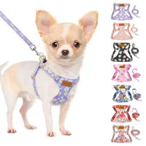 Arnês para cães SlowTon No Pull com coleira Soft Floral Purple XXS