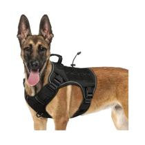 Arnês Tático Ajustável E Refletivo Para Cães Grandes, Sem Puxar, Com Alça Para Labrador Retriever E