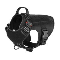 Arnês tático para cães ICEFANG de tamanho médio com fivela de metal Arnês tático para cães ICEFANG de tamanho médio com fivela de metal