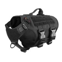 Arnês tático para cães ICEFANG GN3 com fivela, colete Molle Black M Arnês tático para cães ICEFANG GN3 com fivela, colete Molle Black M