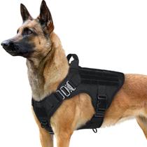 Arnês tático para cães rabbitgoo para cães grandes, preto, tamanho L Arnês tático para cães rabbitgoo para cães grandes, preto, tamanho L