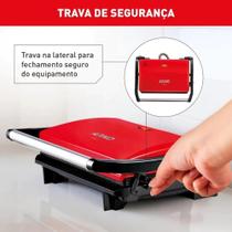 Arno Compact Uno Grill Antiaderente Vermelha 220V