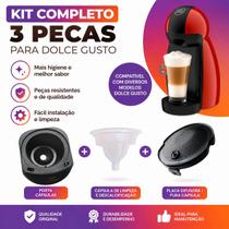 Arno Dolce Gusto Kit Essencial 3 Peças Com Porta Cápsulas, Placa e Cápsula de Limpeza Arno Dolce Gusto Kit Essencial 3 Peças Com Porta Cápsulas, Placa e Cápsula de Limpeza