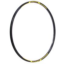 Aro alumínio 29 32f com ilhós disco f/v parede dupla preto com adesivo groove amarelo Aro alumínio 29 32f com ilhós disco f/v parede dupla preto com adesivo groove amarelo