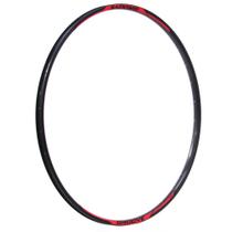 Aro alumínio 29 32f disco f/v parede dupla preto com adesivo groove vermelho