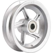 Aro alumínio 3,50x8" 200kg com rolamento esfera eixo 25mm - Vonder