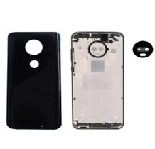 Aro Chassis Motorola Moto G7 Preto + Tampa Vidro Traseira e Lente