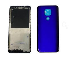 Aro Chassis Motorola Moto G9 Play + Tampa Traseira Azul