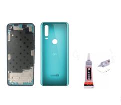 Aro Chassis Motorola Moto One Action Verde + Tampa Traseira e Cola