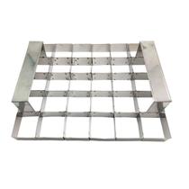 Aro Cortador Brownie Bolo Com 30 Cavidades 5X5X3 Em Alumínio