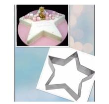 Aro Cortador Montador Bolo Festa Biscoito Estrela 20x7 Inox