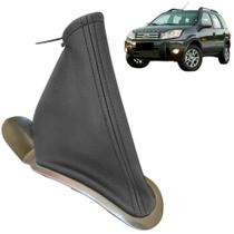 Aro Cromado + Coifa em material sintético para Alavanca do Freio de Mão Ecosport 2003 a 2012