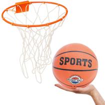 Aro de Basquete Com Rede e Bola Profissional Resistente Top