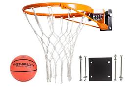 Aro de Basquete Oficial Retrátil Com Molas, Rede, Bola, Flange e Parafusos Aro de Basquete Oficial Retrátil Com Molas, Rede, Bola, Flange e Parafusos