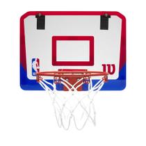 Aro de Basquete Wilson NBA DRV Mini Transparente Vermelho Azul Aro de Basquete Wilson NBA DRV Mini Transparente Vermelho Azul