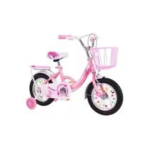 Aro de bicicleta de 12 polegadas com rodas de aprendizagem para meninas