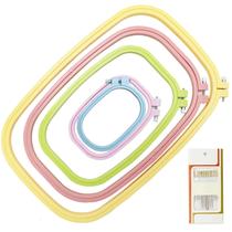 Aro de bordado LAMXD, moldura de bordado colorida, 5 tamanhos