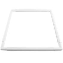 Aro de bordado Metuynm, quadrado grande, 43,1 cm, plástico branco Aro de bordado Metuynm, quadrado grande, 43,1 cm, plástico branco