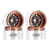 Aro de roda INJORA 1.9 Beadlock Offset -10 mm de fibra de carbono (x4) Aro de roda INJORA 1.9 Beadlock Offset -10 mm de fibra de carbono (x4)