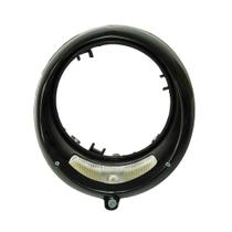 Aro do Farol Tremendão Fusca até 1972 Kombi até 1976 Mercedes Com Vigia Plástico Preto - Fortluz - 4045 Aro do Farol Tremendão Fusca até 1972 Kombi até 1976 Mercedes Com Vigia Plástico Preto - Fortluz - 4045