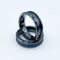 Aro em branco de cerâmica preta de 8 mm para incrustação de joias Aro em branco de cerâmica preta de 8 mm para incrustação de joias