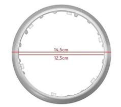 Aro EXTERNO da Coifa de Cambio Citroem C3 PRATA