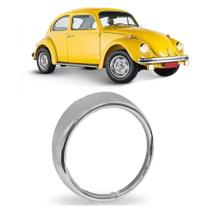 Aro farol fusca 76 a 86 1300 1500 1600 aço cromado 1 furo