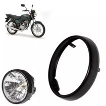 Aro Farol Honda Titan Fan 150 Titan Fan 125 Até 2013 Material Ferro