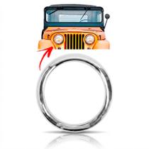 Aro Ferro Farol Willys Jeep 1946 Até 1952 Cromado Aro Ferro Farol Willys Jeep 1946 Até 1952 Cromado