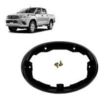 Aro Grade Hilux Após 2016 Encaixe Emblema Black Piano Preto