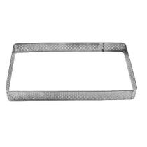 Aro Inox Micro-Perfurado - Retangular - 10X5,5X2Cm - 1 unidade - Cromus Linha Profissional Allonsy - Rizzo