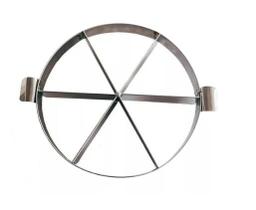 Aro Marcador Bolo 25cm 6 Fatias 12x12,5 Inox