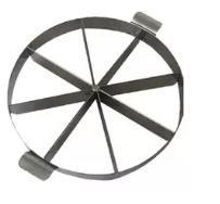 Aro Marcador De Pudim Bolo Tortas 25cm 8 Fatias Inox Aro Marcador De Pudim Bolo Tortas 25cm 8 Fatias Inox