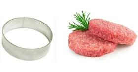 Aro Modelador De Hambúrguer Em Inox 11x3cm - 3 Peças